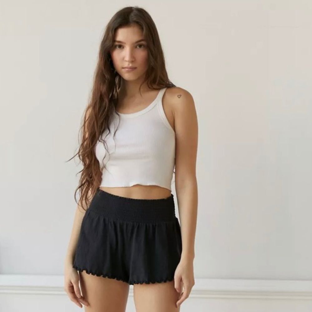 Urban Outfitters Black Lettuce Edge Shorts Summer Classic Stretchy Flowy